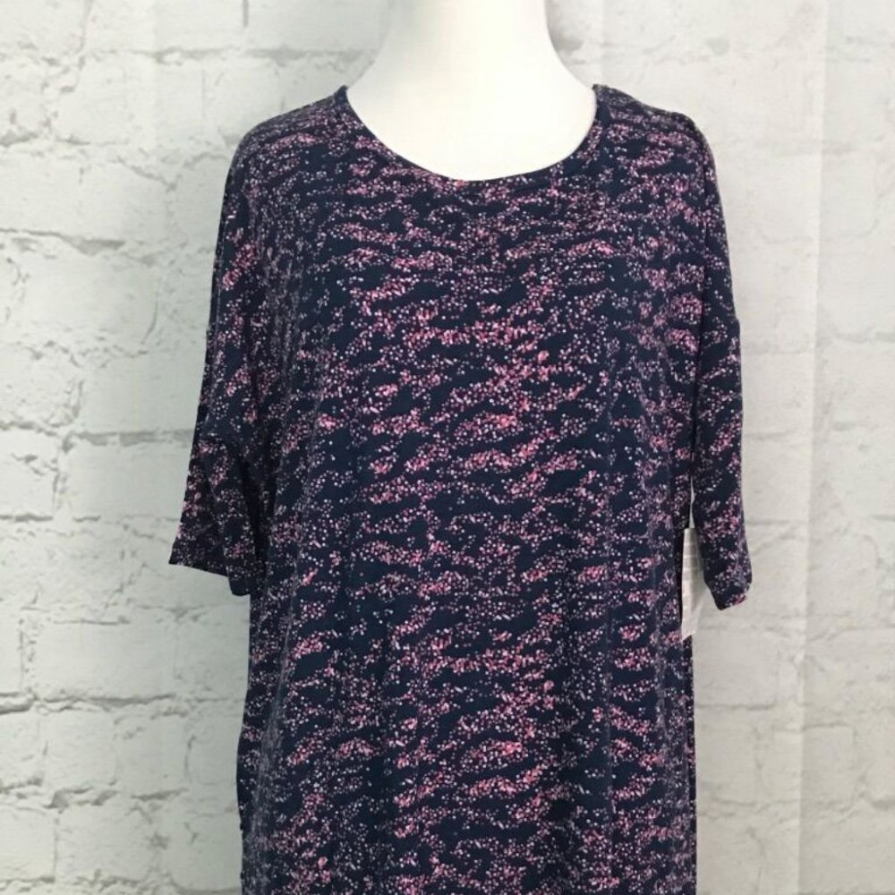 NWT Lularoe Irma Short Sleeve Top Blouse Shirt